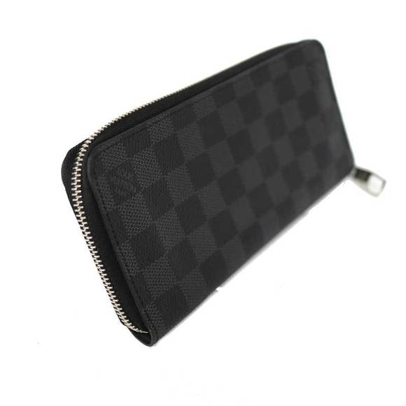 Louis Vuitton Long Graphite Zip Black Damier Wallet Vertical Zippy - Picture 1 of 6